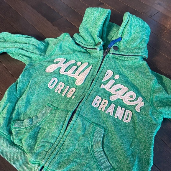4T Double Hood Style - Green Boys Zip Up Hoodie - Picture 9 of 9